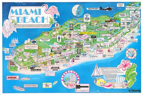 Map of Beaches in Miami